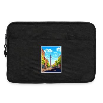 Berlin Deutschland Vintage Reiseposter WPA Souvenir - Laptoptasche 13" - Schwarz - Vorne