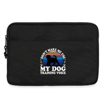 Cockapoo Hundeliebhaber Silhouette Vintage Sonnenuntergang - Laptoptasche 13" - Schwarz - Vorne