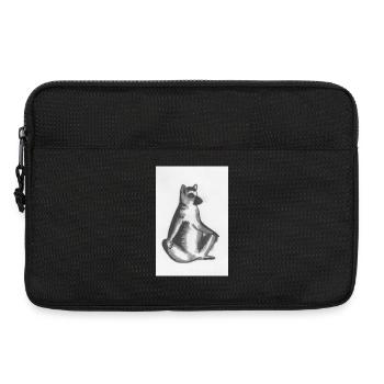 Katta - Lemur - Zeichnung - Bild - Kattas - Laptoptasche 13" - Schwarz - Vorne