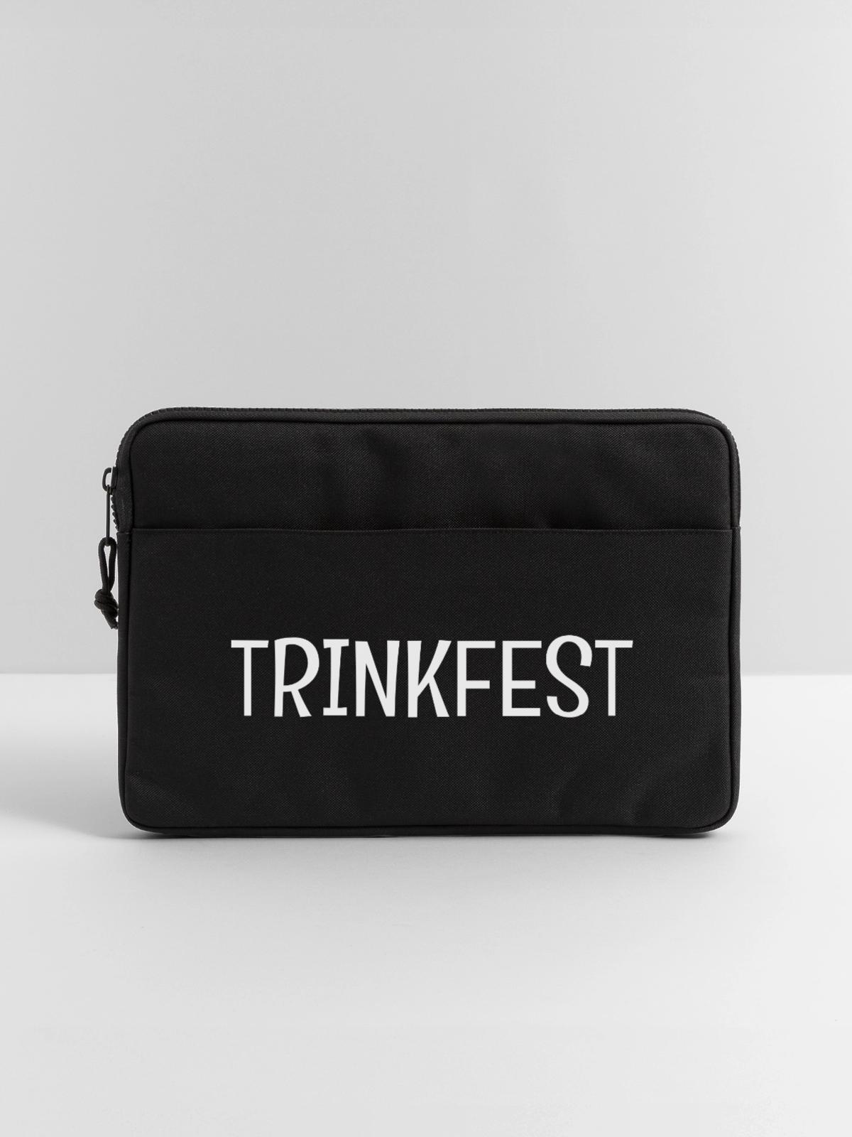 Design Trinkfest - Laptoptasche 13" - Schwarz - Vorne