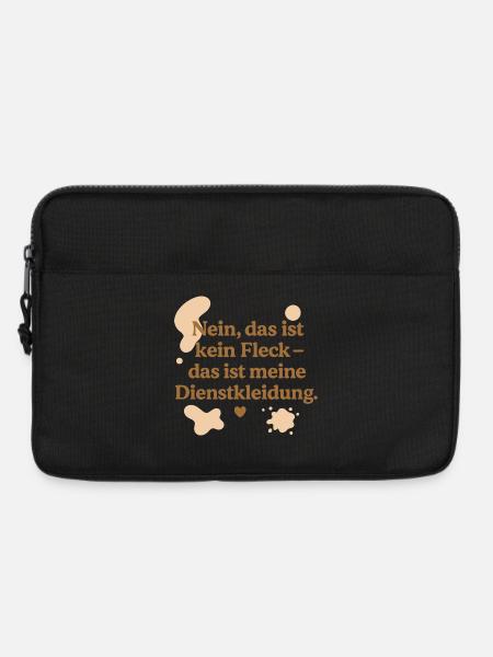 Das ist kein Fleck! (beige) - Laptoptasche 13" - Schwarz