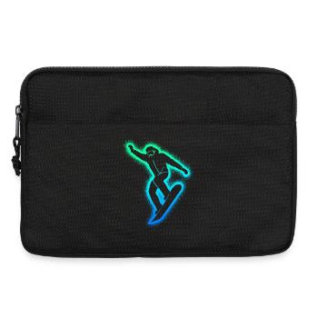 Snowboarder Snowboarden Herren Jungen Snowboard - Laptoptasche 13" - Schwarz - Vorne