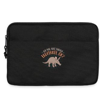 Erdferkel Ok Lustig Aardvark - Laptoptasche 13" - Schwarz - Vorne
