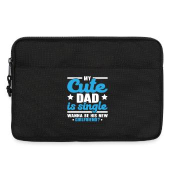 Mein süßer Vater ist Single Möchte seine neue Freu - Laptoptasche 13" - Schwarz - Vorne