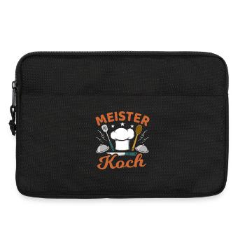 Meisterkoch Sternekoch Koch Kochen - Laptoptasche 13" - Schwarz - Vorne