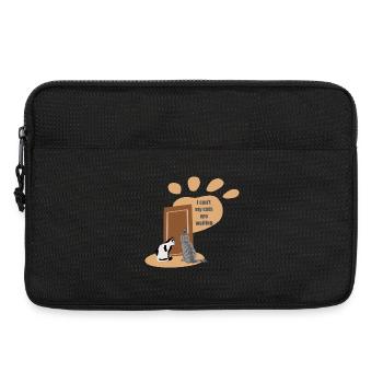 Ich kann nicht, meine Katzen warten - Laptoptasche 13" - Schwarz - Vorne