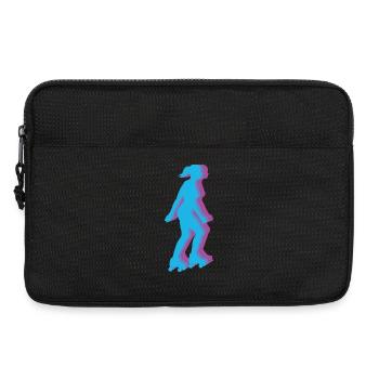 Roller Skating Vintage Mädchen Rollschuhe - Laptoptasche 13" - Schwarz - Vorne