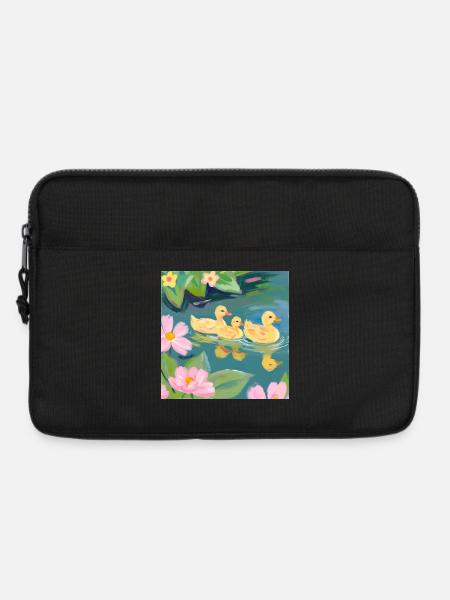 Entchen - Laptoptasche 13" - Schwarz