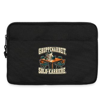 Gruppenarbeit als Solo-Karriere - Laptoptasche 13" - Schwarz - Vorne