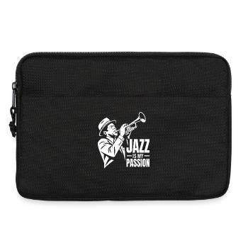 Jazz ist meine Leidenschaft Trompeter Musiker - Laptoptasche 13" - Schwarz - Vorne