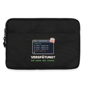 Ping Verzögerung: Latenz Meme - Laptoptasche 13" - Schwarz - Vorne