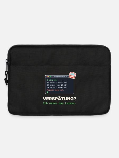 Ping Verzögerung: Latenz Meme - Laptoptasche 13" - Schwarz