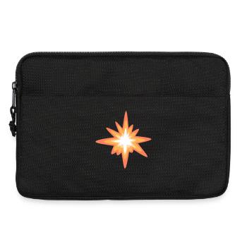 Sonnenstern-Explosion Retro - Laptoptasche 13" - Schwarz - Vorne