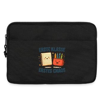 Geschenk für Lehrerin zum ersten Schuljahr - Laptoptasche 13" - Schwarz - Vorne