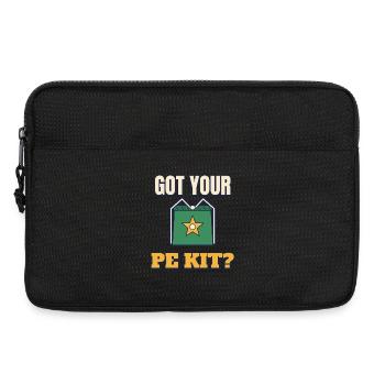Hast dein Sportkit, lustige Schullauf-Eltern-T-Shirt, bekommen - Laptoptasche 13" - Schwarz - Vorne
