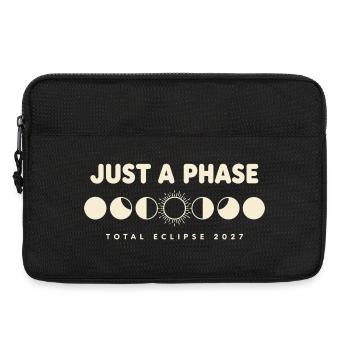 Just A Phase Total Eclipse 2027 Mondphasen - Laptoptasche 13" - Schwarz - Vorne
