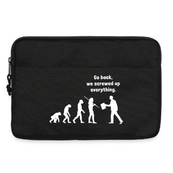 Go back we screwed up everything - Evolution - Laptoptasche 13" - Schwarz - Vorne