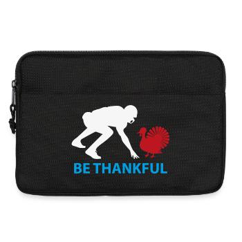 Sei dankbar, Harvest Silhouette - Laptoptasche 13" - Schwarz - Vorne