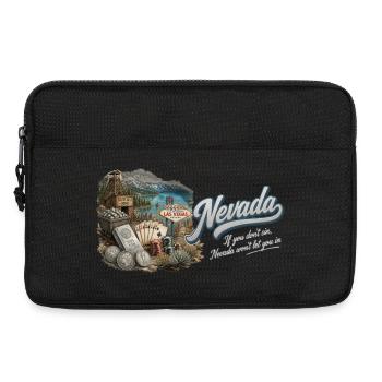 Nevada Retro Vintage Silver State Las Vegas Design - Laptoptasche 13" - Schwarz - Vorne