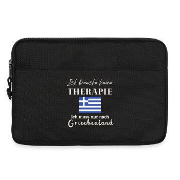 Ich brauch keine Therapie Griechenland - Laptoptasche 13" - Schwarz - Vorne