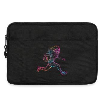 American Football Frau - Laptoptasche 13" - Schwarz - Vorne