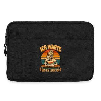 Ich warte bis es leise ist Lehrer - Laptoptasche 13" - Schwarz - Vorne