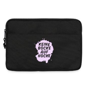 Keine Böcke auf Höcke! - Laptoptasche 13" - Schwarz - Vorne