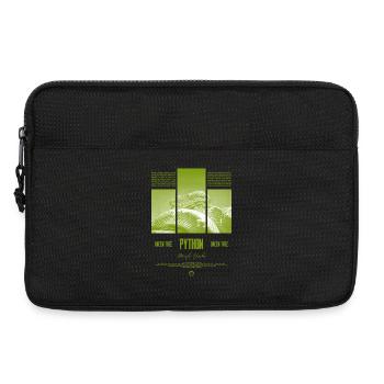 Green Tree Python Modern Reptile Keeper Streetwear - Laptoptasche 13" - Schwarz - Vorne