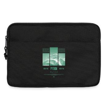 Green Tree Python Modern Reptile Keeper Streetwear - Laptoptasche 13" - Schwarz - Vorne