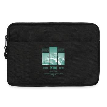 Green Tree Python Modern Reptile Keeper Streetwear - Laptoptasche 13" - Schwarz - Vorne