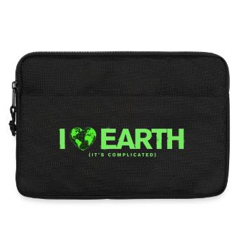 I Love Earth It's Complicated Umwelt Spruch - Laptoptasche 13" - Schwarz - Vorne