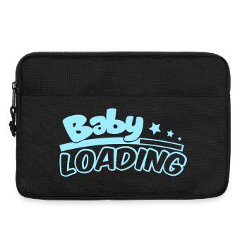 Baby Loading Logo in Sky Blue - Laptoptasche 13" - Schwarz - Vorne