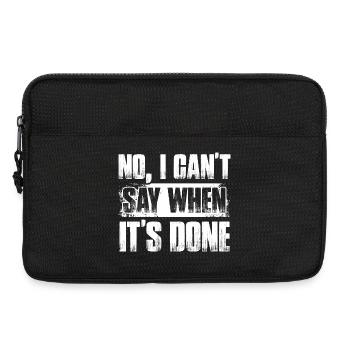 I can't say when it's done Car lover car mechanic - Laptoptasche 13" - Schwarz - Vorne