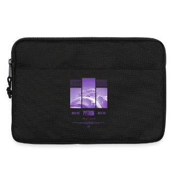 Green Tree Python Modern Reptile Keeper Streetwear - Laptoptasche 13" - Schwarz - Vorne