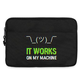 It Works On My Machine Programmierer IT Humor - Laptoptasche 13" - Schwarz - Vorne