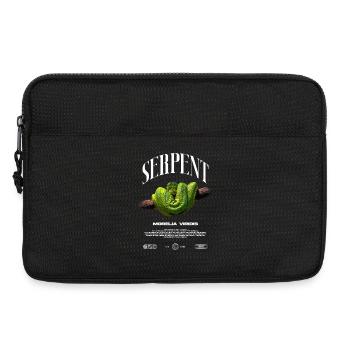 Green Tree Python Modern Reptile Keeper Streetwear - Laptoptasche 13" - Schwarz - Vorne