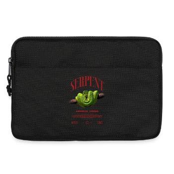 Green Tree Python Modern Reptile Keeper Streetwear - Laptoptasche 13" - Schwarz - Vorne