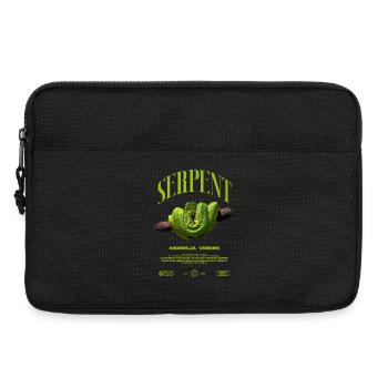 Green Tree Python Modern Reptile Keeper Streetwear - Laptoptasche 13" - Schwarz - Vorne
