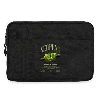Green Tree Python Modern Reptile Keeper Streetwear - Laptoptasche 13" - Schwarz - Vorne
