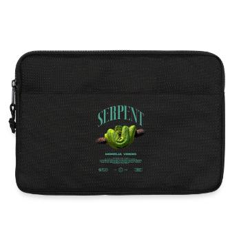Green Tree Python Modern Reptile Keeper Streetwear - Laptoptasche 13" - Schwarz - Vorne