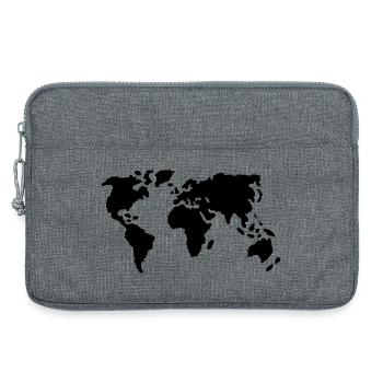 Welt - Laptoptasche 13" - Grau meliert - Vorne