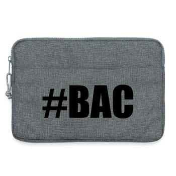 BAC. BACCALAUREAT. BREVET. DNB. EXAMEN. BRAVO - Sacoche pour ordinateur portable 13 pouces - gris chiné - Devant