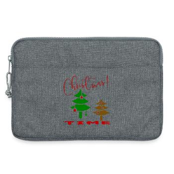 Christmas Time - Laptoptasche 13" - Grau meliert - Vorne