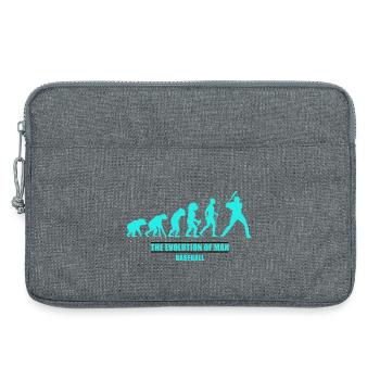 Evolution man baseball - Laptoptasche 13" - Grau meliert - Vorne