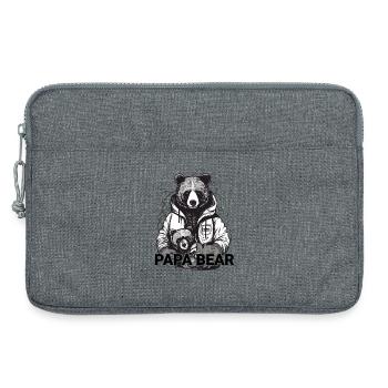 Papa Bear - Laptoptasche 13" - Grau meliert - Vorne