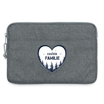 coolste Familie - Laptoptasche 13" - Grau meliert - Vorne