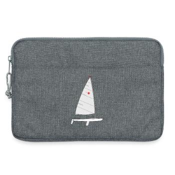 Laser Riss - Laptoptasche 13" - Grau meliert - Vorne