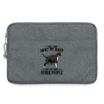 Boxer - Laptoptasche 13" - Grau meliert - Vorne