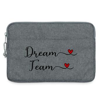 Dream Team - Laptop bag 13" - heather grey - Front