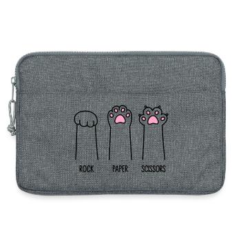 Roche Papier Ciseaux - Sacoche pour ordinateur portable 13 pouces - gris chiné - Devant